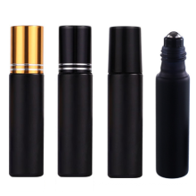 Matte Frosted Black Gem Stone Roller Ball Perfum Bottle Packaging